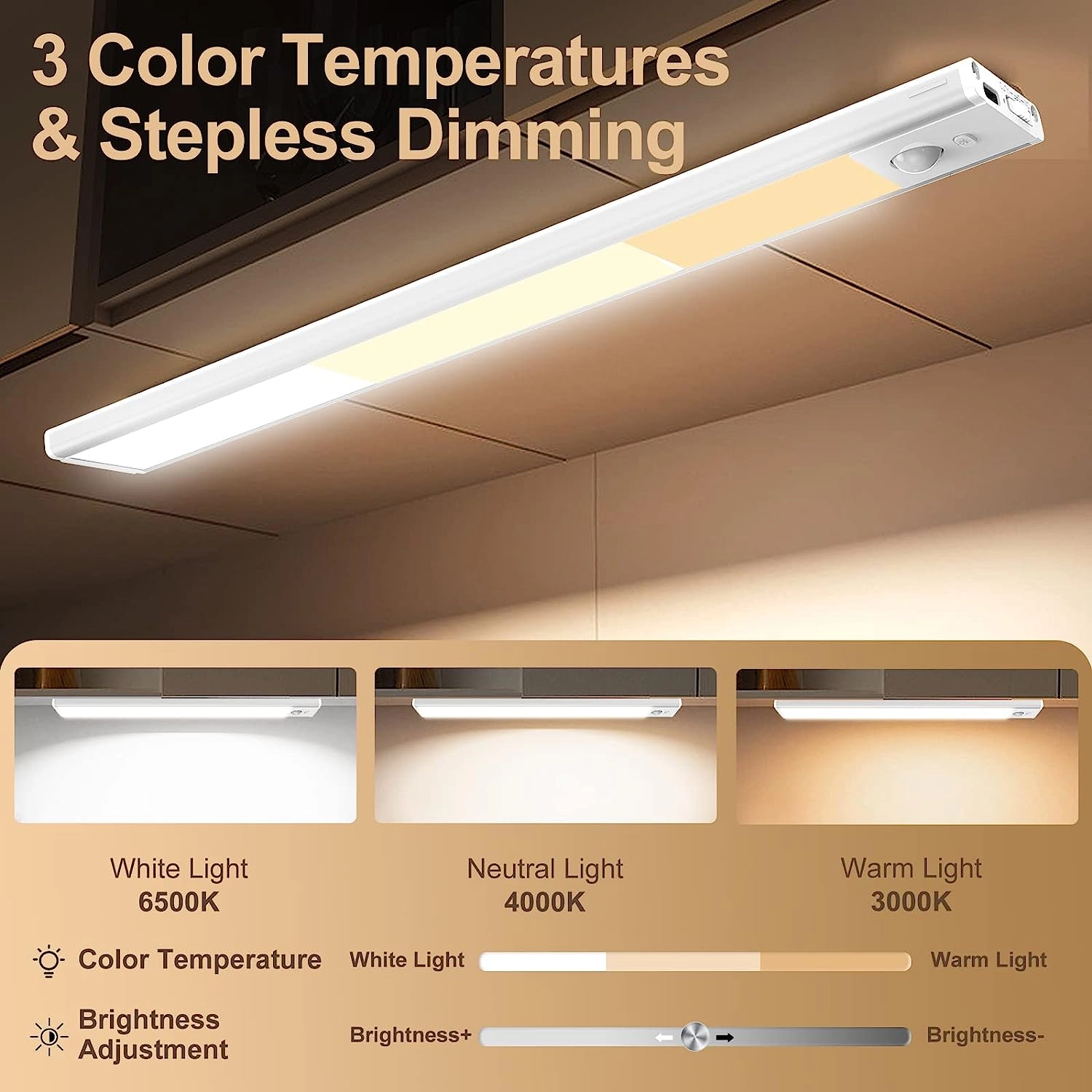چراغ ال ای دی زیر کابینتی سنسور دار 40 سانتیمتر Intelligent Light