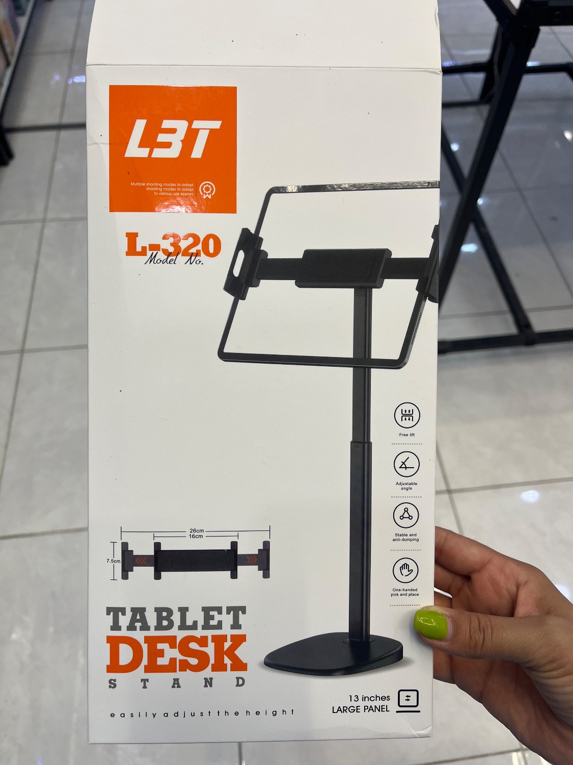 پایه و هولدر تبلت و گوشی موبایل رومیزی بازو بلند L 320