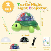 چراغ خواب کودک لاک پشتی پروژکتور دار Turtle Night Light Projector