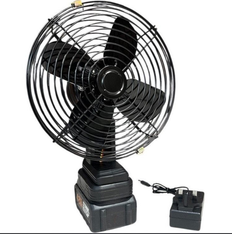 پنکه شارژی بدنه فلزی باطری 48 ولت مدل FAN LITHIUM